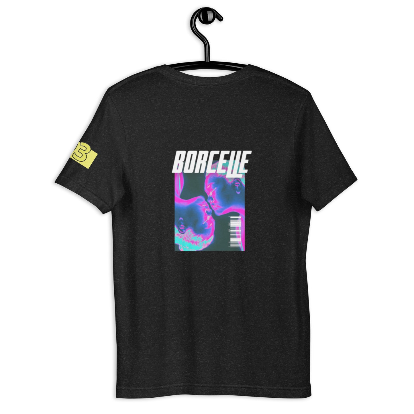 BORCELLE Unisex Black T-Shirt