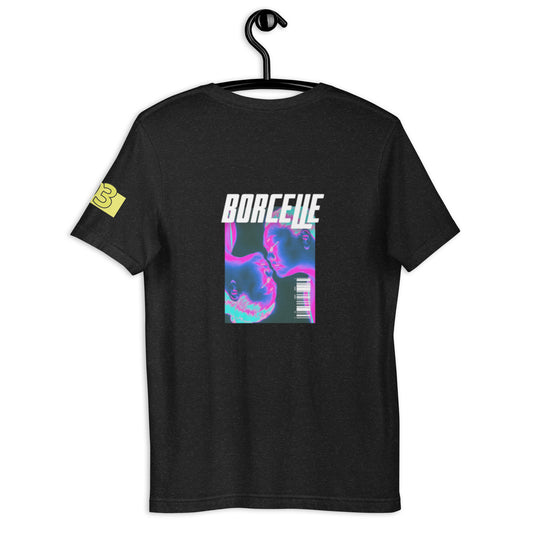 BORCELLE Unisex Black T-Shirt