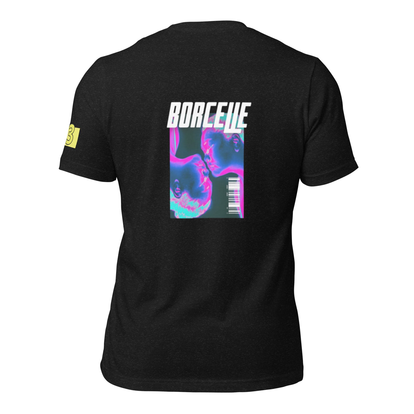 BORCELLE Unisex Black T-Shirt