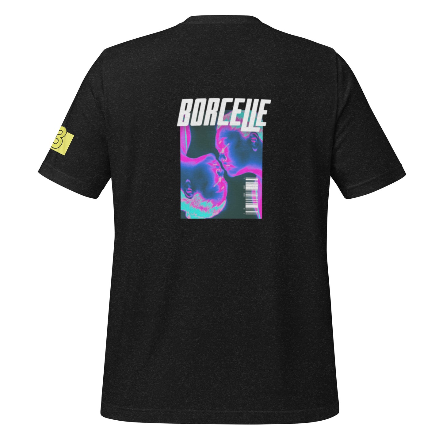 BORCELLE Unisex Black T-Shirt