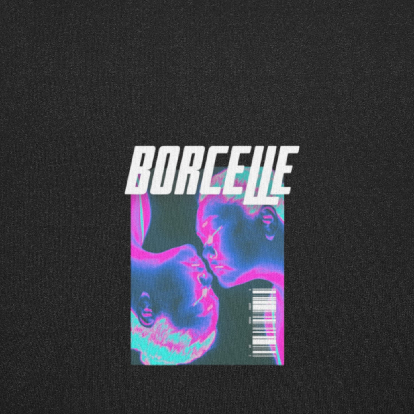 BORCELLE Unisex Black T-Shirt