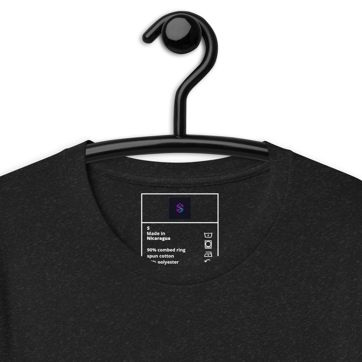 BORCELLE Unisex Black T-Shirt